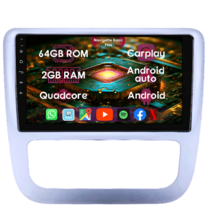 Navigatie dedicata Scirocco 2009-2014, 2GB RAM 64GB ROM, Quad Core, Display 9" IPS Full HD, Carplay, Android 13, Bluetooth, Magazin Play, Suport camere AHD - imagine 1