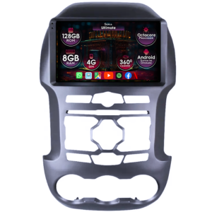 Navigatie dedicata Ford Ranger 2011-2015, 8GB RAM 128GB ROM, Octacore, Platforma TS18, Display 9" QLED, Carplay&Android Auto, Android 14, Ventilator Activ - imagine 1