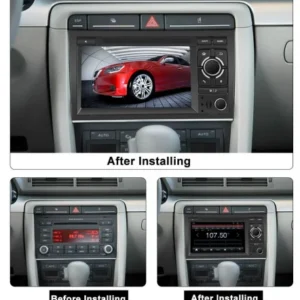 Navigatie dedicata Audi A4 2000-2008, 2GB RAM 32GB ROM, Quad Core, Display 7" IPS Full HD, Carplay&Android Auto, Android 14, Suport camere AHD - imagine 3