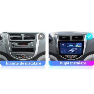Navigatie dedicata Hyundai Accent 2010-2016, 4GB RAM 64GB ROM, Quad Core, Display 9" QLED 1K, Carplay&Android Auto, Android 14, Suport camere AHD - imagine 2