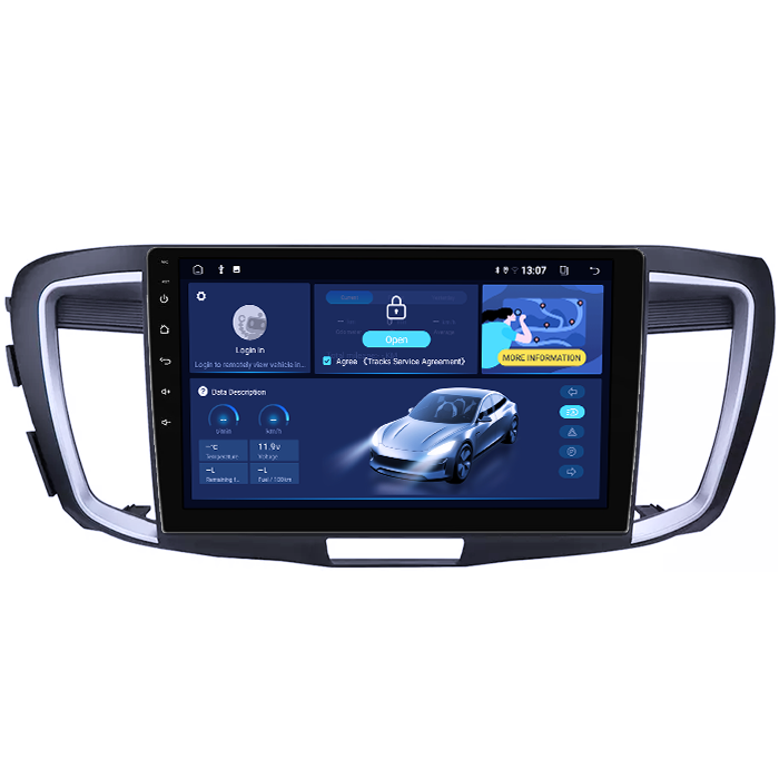 Navigatie dedicata Honda Accord 9 2014-2017, 8GB RAM 128GB ROM, Octacore, Platforma TS18, Display 9" QLED, Carplay&Android Auto, Android 14, Ventilator Activ - imagine 4