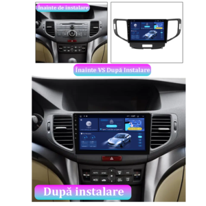 Navigatie dedicata Honda Accord 8 2008-2012, 4GB RAM 64GB ROM, Quad Core, Display 9" QLED 1K, Carplay&Android Auto, Android 14, Suport camere AHD - imagine 2