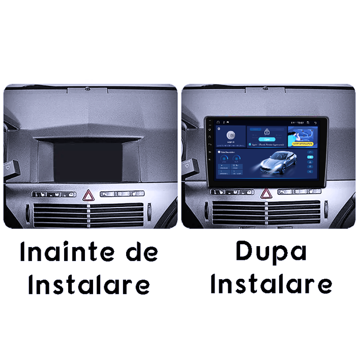 Navigatie dedicata Opel Astra H 2004-2014, 2GB RAM 64GB ROM, Quad Core, Display 9" IPS Full HD, Carplay&Android Auto, Android 14, Suport camere AHD - imagine 2