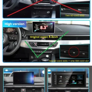 Navigatie dedicata Audi A3 2013+, cu RMC, 6GB RAM 128GB ROM, Octacore, Display integrat de 10.25" QLED, Carplay&Android Auto, Android 13 - imagine 2