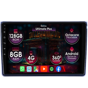 Navigatie dedicata Dacia Duster 2015-2018, 8GB RAM 128GB ROM, Octacore, Platforma 7862, Display 9" QLED, Carplay&Android Auto, Android 14, Ventilator Activ - imagine 1