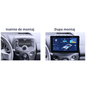 Navigatie dedicata Citroen C1 2014-2022, 4GB RAM 64GB ROM, Quad Core, Display 9" QLED 1K, Carplay&Android Auto, Android 14, Suport camere AHD - imagine 2