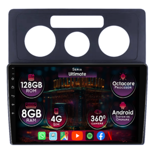 Navigatie dedicata Volkswagen Caddy 3 2004-2014, 8GB RAM 128GB ROM, Octacore, Platforma TS18, Display 10" QLED, Carplay&Android Auto, Android 14, Ventilator Activ - imagine 1