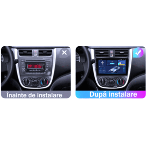 Navigatie dedicata Suzuki Celerio 2015-2018, 4GB RAM 64GB ROM, Quad Core, Display 9" QLED 1K, Carplay&Android Auto, Android 14, Suport camere AHD - imagine 2