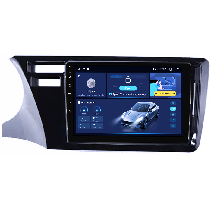 Navigatie dedicata Honda City 2014, 4GB RAM 32GB ROM, Octacore, Display 9" QLED 2K, Carplay&Android Auto, Android 14, Ventilator Activ - imagine 3