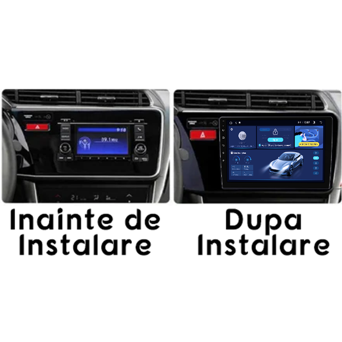 Navigatie dedicata Honda City 2014, 4GB RAM 32GB ROM, Octacore, Display 9" QLED 2K, Carplay&Android Auto, Android 14, Ventilator Activ - imagine 2