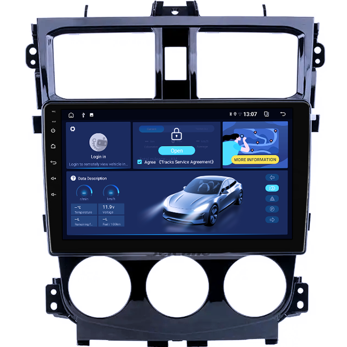 Navigatie dedicata Mitsubishi Colt 2013, 8GB RAM 128GB ROM, Octacore, Platforma TS18, Display 9" QLED, Carplay&Android Auto, Android 14, Ventilator Activ - imagine 3