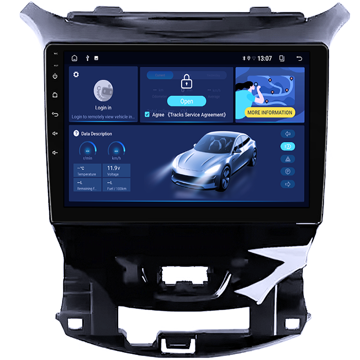 Navigatie dedicata Chevrolet Cruze 2017, 8GB RAM 128GB ROM, Octacore, Platforma TS18, Display 9" QLED, Carplay&Android Auto, Android 14, Ventilator Activ - imagine 2