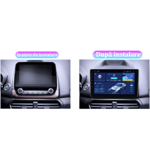Navigatie dedicata Ford EcoSport 2014-2018, 4GB RAM 64GB ROM, Quad Core, Display 9" QLED 1K, Carplay&Android Auto, Android 14, Suport camere AHD - imagine 2