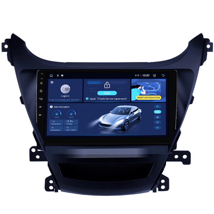 Navigatie dedicata Hyundai Elantra 2014-2016, 8GB RAM 128GB ROM, Octacore, Platforma TS18, Display 9" QLED, Carplay&Android Auto, Android 14, Ventilator Activ - imagine 4