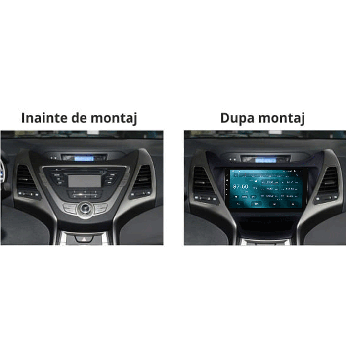Navigatie dedicata Hyundai Elantra 2014-2016, 4GB RAM 64GB ROM, Quad Core, Display 9" QLED 1K, Carplay&Android Auto, Android 14, Suport camere AHD - imagine 2