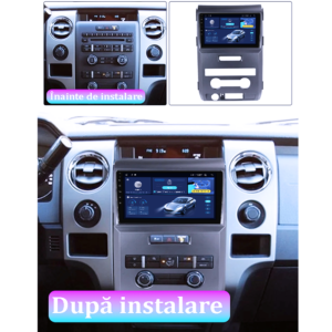 Navigatie dedicata Ford F150 2008-2014, 4GB RAM 64GB ROM, Quad Core, Display 9" QLED 1K, Carplay&Android Auto, Android 14, Suport camere AHD - imagine 2
