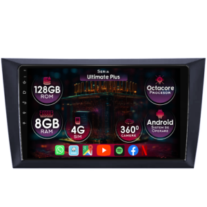 Navigatie dedicata Volkswagen Golf 6 2008-2013, 8GB RAM 128GB ROM, Octacore, Platforma 7862, Display 9" QLED, Carplay&Android Auto, Android 14, Ventilator Activ - imagine 1