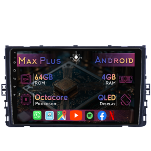 Navigatie dedicata Volkswagen Taigo 2021+, 4GB RAM 64GB ROM, Octacore, Display 9" QLED, Carplay&Android Auto, Android 14, Suport camere AHD - imagine 1