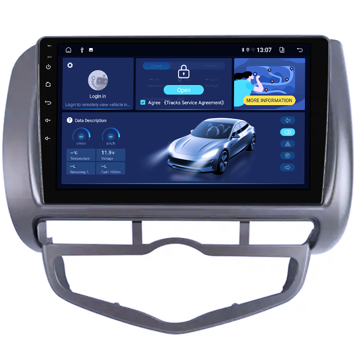 Navigatie dedicata Honda Jazz/City 2006, 8GB RAM 128GB ROM, Octacore, Platforma TS18, Display 9" QLED, Carplay&Android Auto, Android 14, Ventilator Activ - imagine 3