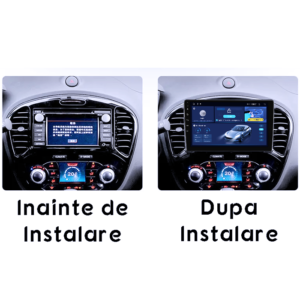 Navigatie dedicata Nissan Juke 2010-2014, 4GB RAM 64GB ROM, Quad Core, Display 9" QLED 1K, Carplay&Android Auto, Android 14, Suport camere AHD - imagine 2