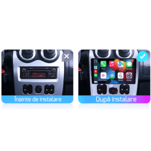 Navigatie dedicata Dacia Sandero gen 1 2008-2013, 4GB RAM 64GB ROM, Octacore, Display 9" QLED, Carplay&Android Auto, Android 14, Suport camere AHD - imagine 3