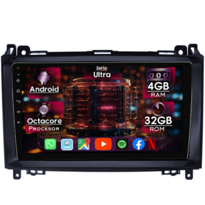Navigatie dedicata Mercedes A Class W169 2004-2012, 4GB RAM 32GB ROM, Octacore, Display 9" QLED 2K, Carplay&Android Auto, Android 14, Ventilator Activ - imagine 1