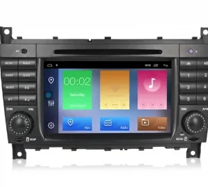 Navigatie dedicata Mercedes C Class W203 2000-2007, 8GB RAM 128GB ROM, Octacore, Display 7" QLED, Carplay&Android Auto, Android 12, Ventilator Activ - imagine 1