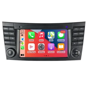 Navigatie dedicata Mercedes E Class W211 2003-2009, fara DVD, 8GB RAM 128GB ROM, Octacore, Display 7" QLED, Carplay&Android Auto, Android 13, Ventilator Activ - imagine 1
