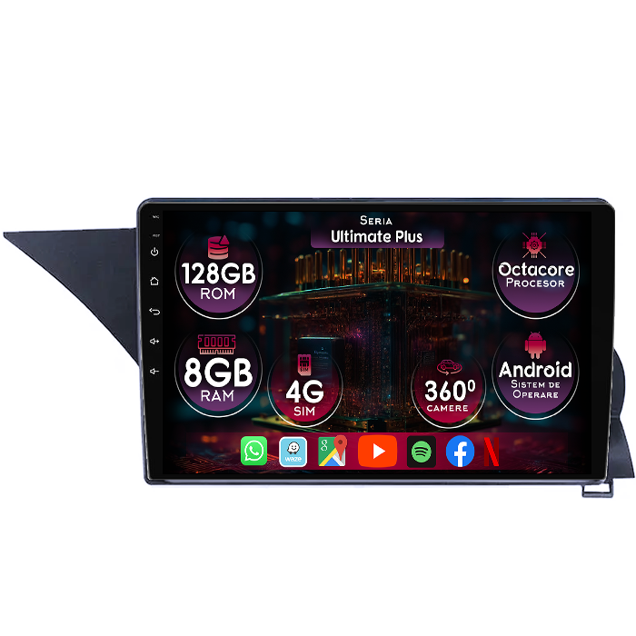 Navigatie dedicata Mercedes GLK 2013-2015, 8GB RAM 128GB ROM, Octacore, Platforma 7862, Display 9" QLED 2K, Carplay&Android Auto, Android 14, Ventilator Activ - imagine 1