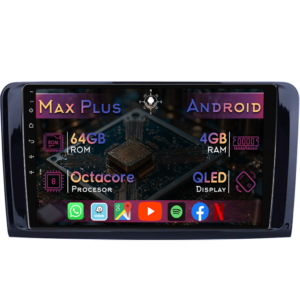 Navigatie dedicata Mercedes ML W164 2005-2012, 4GB RAM 64GB ROM, Octacore, Display 9" QLED, Carplay&Android Auto, Android 14, Suport camere AHD - imagine 1