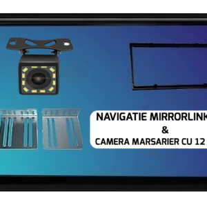 Pachet promotional! Oglinda DVR & Camera spate, Navigatie Mirrorlink MP5, VW Golf 4, Passat B5, Polo9n, Skoda, Seat 2005+ - imagine 2