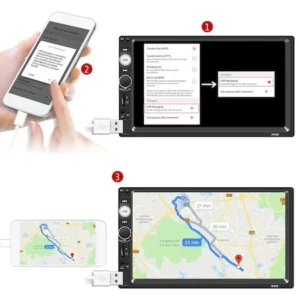 Pachet promotional! Oglinda DVR & Camera spate, Navigatie Mirrorlink MP5, VW Golf 4, Passat B5, Polo9n, Skoda, Seat 2005+ - imagine 7