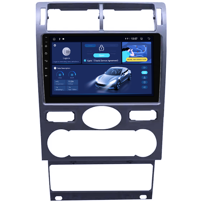 Navigatie dedicata Ford Mondeo 3 2000-2007, clima automata, 8GB RAM 128GB ROM, Octacore, Platforma TS18, Display 9" QLED, Carplay&Android Auto, Android 14, Ventilator Activ - imagine 3