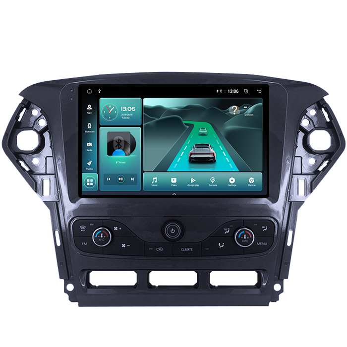 Navigatie dedicata Ford Mondeo 4 2011-2014, cu navigatie originala, 8GB RAM 128GB ROM, Octacore, Platforma TS18, Display 9" QLED, Carplay&Android Auto, Android 14, Ventilator Activ - imagine 2