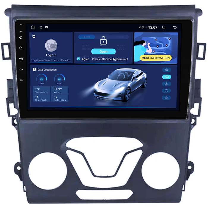 Navigatie dedicata Ford Mondeo 5 2014-2019, 8GB RAM 128GB ROM, Octacore, Platforma 7862, Display 9" QLED 2K, Carplay&Android Auto, Android 14, Ventilator Activ - imagine 3