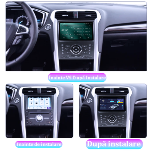Navigatie dedicata Ford Mondeo 5 2014-2019, 8GB RAM 128GB ROM, Octacore, Platforma TS18, Display 9" QLED, Carplay&Android Auto, Android 14, Ventilator Activ - imagine 3