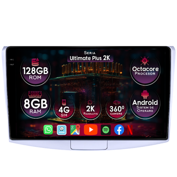 Navigatie dedicata Volkswagen Passat CC 2008-2018, 8GB RAM 128GB ROM, Octacore, Platforma 7862, Display 10" QLED 2K, Carplay&Android Auto, Android 14