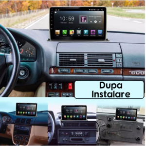 Navigatie Universala cu instalare pe bord, 4GB RAM 32GB ROM, Octacore, Display 9" QLED, Carplay&Android Auto, Android 14, Ventilator Activ - imagine 2