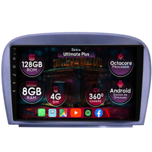 Navigatie dedicata Mercedes SL R230 2001-2011, 8GB RAM 128GB ROM, Octacore, Platforma 7862, Display 9" QLED 2K, Carplay&Android Auto, Android 14, Ventilator Activ - imagine 1