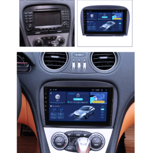 Navigatie dedicata Mercedes SL R230 2001-2011, 4GB RAM 64GB ROM, Quad Core, Display 9" QLED 1K, Carplay&Android Auto, Android 14, Suport camere AHD - imagine 2