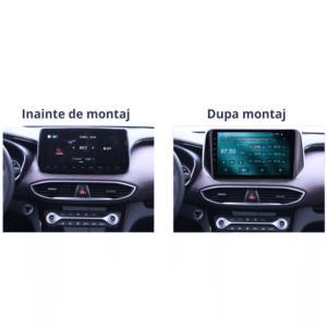 Navigatie dedicata Hyundai Santa Fe 4 2018+, 4GB RAM 64GB ROM, Quad Core, Display 9" QLED 1K, Carplay&Android Auto, Android 14, Suport camere AHD - imagine 2