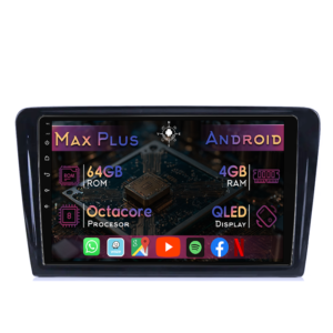 Navigatie dedicata Volkswagen Santana 2013-2017, 4GB RAM 64GB ROM, Octacore, Display 9" QLED, Carplay&Android Auto, Android 14, Suport camere AHD - imagine 1