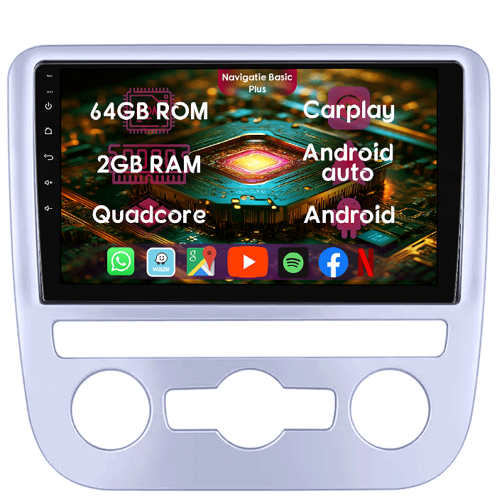 Navigatie dedicata Volkswagen Scirocco 2009-2014, AC, 2GB RAM 64GB ROM, Quad Core, Display 9" IPS Full HD, Carplay&Android Auto, Android 14, Suport camere AHD - imagine 1