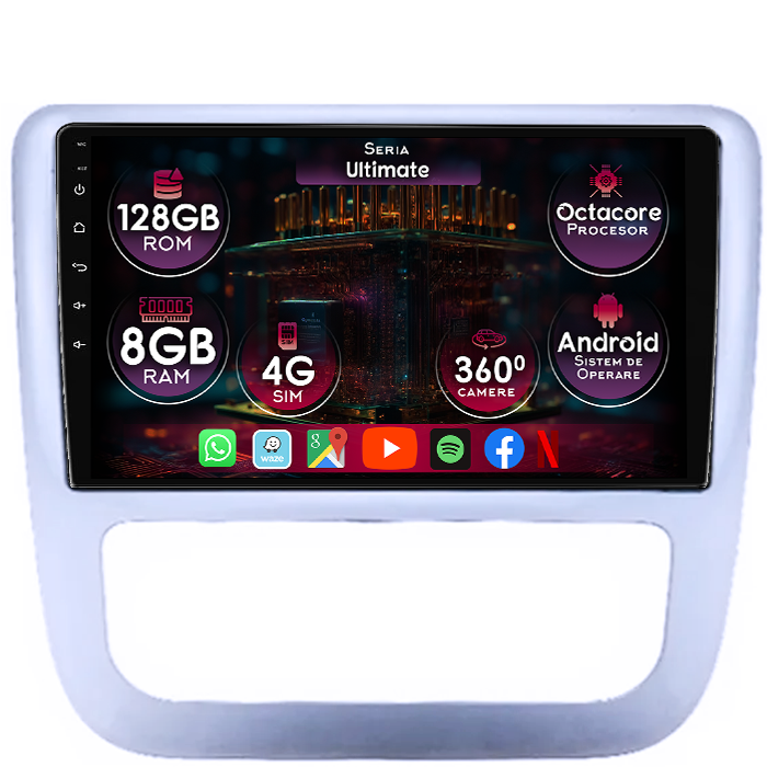 Navigatie dedicata Scirocco 2009-2014, 8GB RAM 128GB ROM, Octacore, Platforma TS18, Display 9" QLED, Carplay, Android 13, Bluetooth, Magazin Play, Ventilator Activ - imagine 1