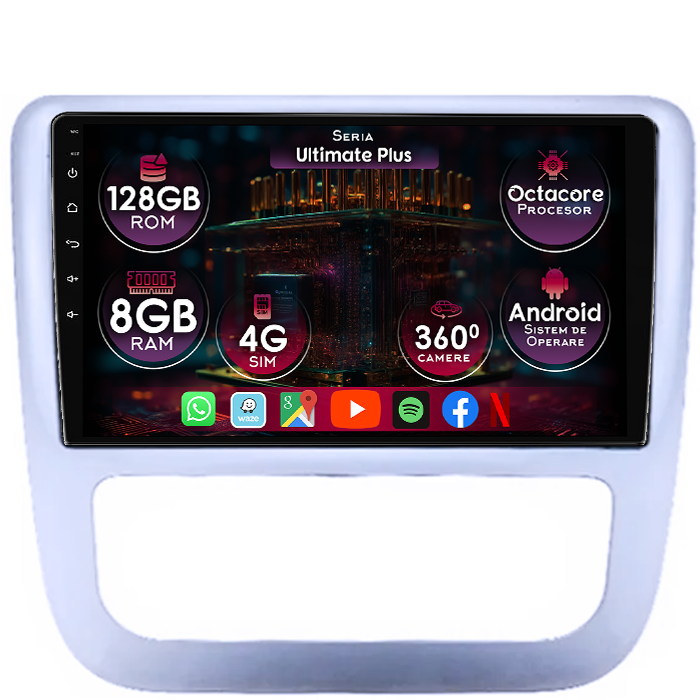 Navigatie dedicata Scirocco 2009-2014, 8GB RAM 128GB ROM, Octacore, Platforma 7862, Display 9" QLED, Carplay, Android 13, Bluetooth, Magazin Play, Ventilator Activ - imagine 1