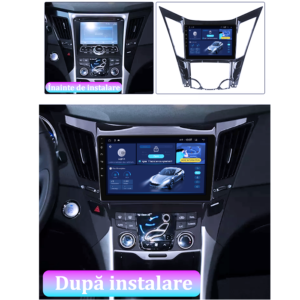 Navigatie dedicata Hyundai Sonata 2009-2014, 8GB RAM 128GB ROM, Octacore, Platforma TS18, Display 9" QLED, Carplay&Android Auto, Android 14, Ventilator Activ - imagine 4