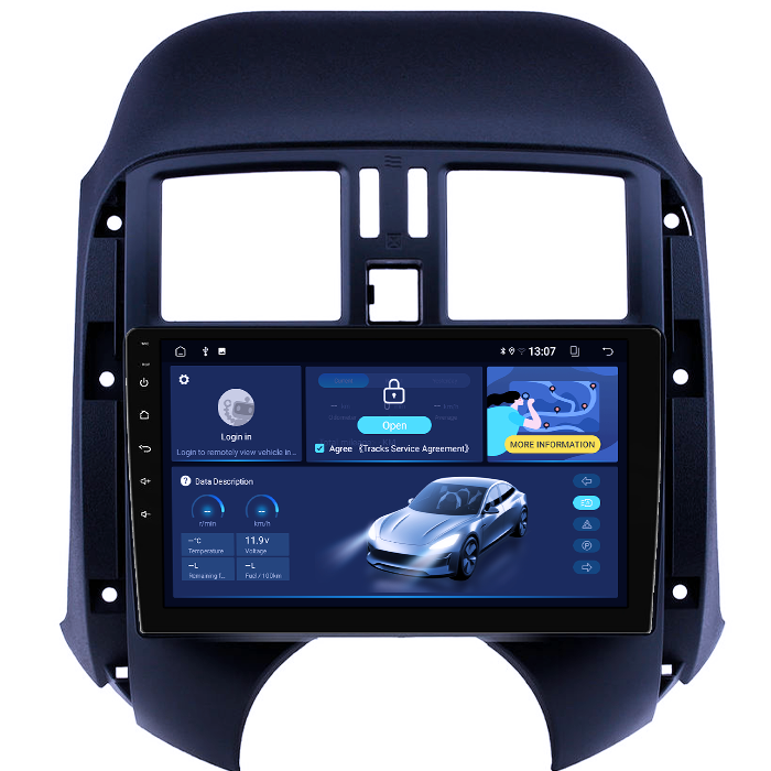 Navigatie dedicata Nissan Sunny 2011, 8GB RAM 128GB ROM, Octacore, Platforma TS18, Display 9" QLED, Carplay&Android Auto, Android 14, Ventilator Activ - imagine 4