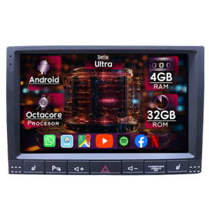 Navigatie dedicata Volkswagen Touareg 2002-2012, 4GB RAM 32GB ROM, Octacore, Display 9" QLED 2K, Carplay&Android Auto, Android 14, Ventilator Activ - imagine 1