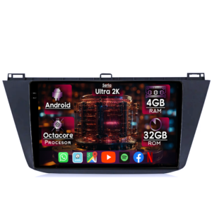 Navigatie dedicata Volkswagen Tiguan 2 2016+, 4GB RAM 32GB ROM, Octacore, Display 10" QLED 2K, Carplay&Android Auto, Android 14, Ventilator Activ - imagine 1