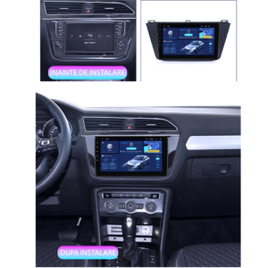 Navigatie dedicata Volkswagen Tiguan 2 2016+, 8GB RAM 128GB ROM, Octacore, Platforma TS18, Display 10" QLED, Carplay&Android Auto, Android 14, Ventilator Activ - imagine 4